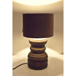 Lampa ceramiczna betonowa z abażurem 36cm